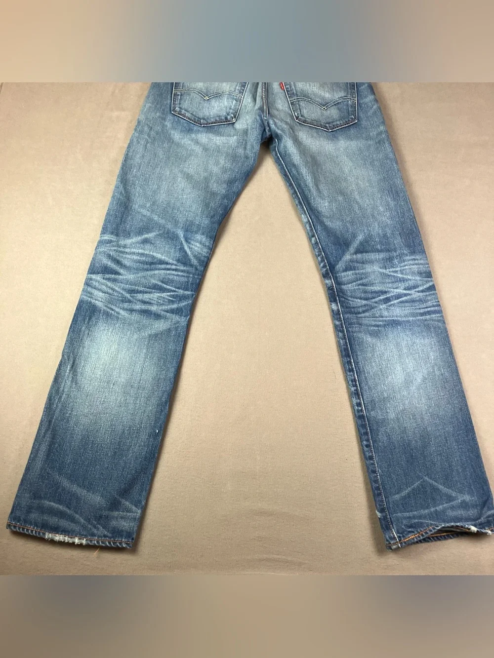 Levis 501 Straight Jeans Men’s Size 33x34 Light Blue Denim Pants Button Fly